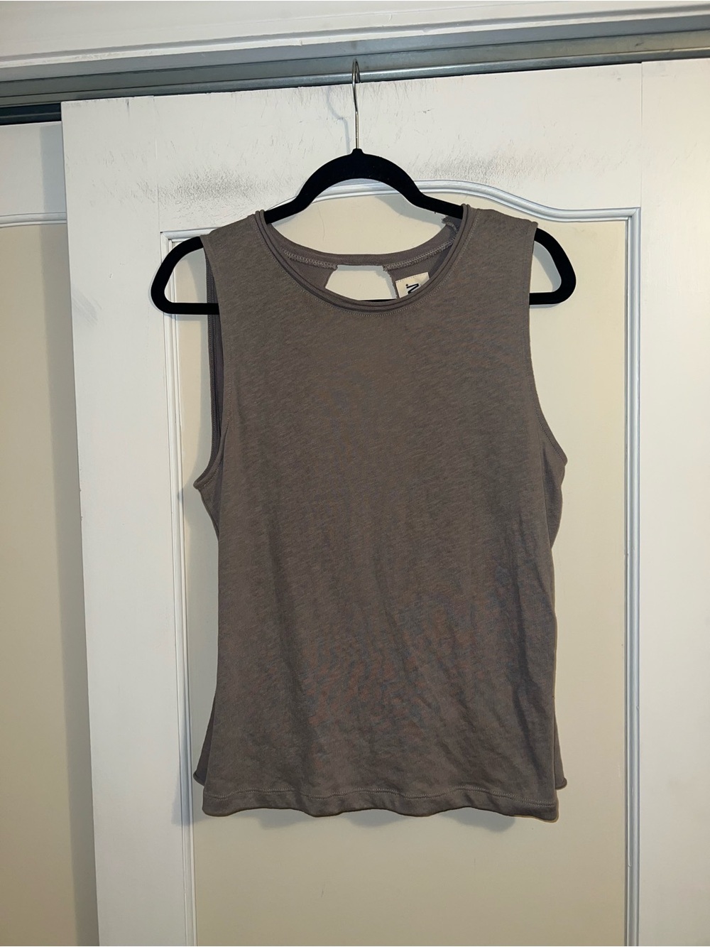 Nation LTD By Jen Menchaca Tan Muscle Cut Out Back Tank